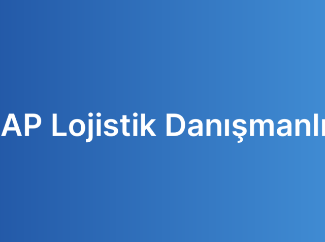 SAP Lojistik Danışmanlık