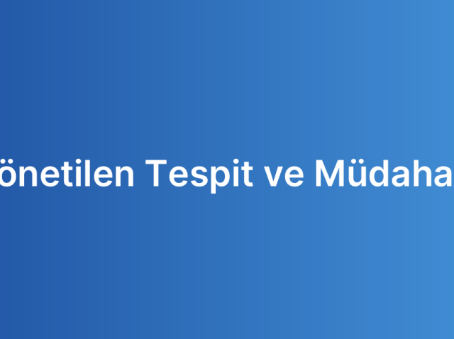Yönetilen Tespit ve Müdahale