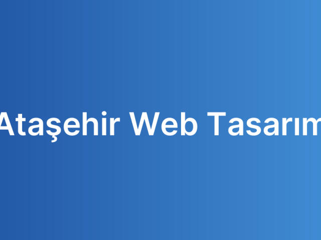 Ataşehir Web Tasarım