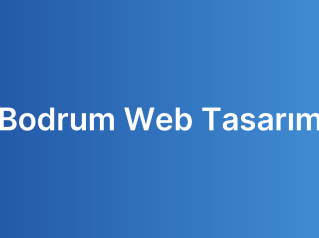 Bodrum Web Tasarım