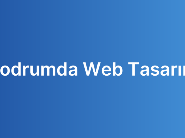 Bodrumda Web Tasarım