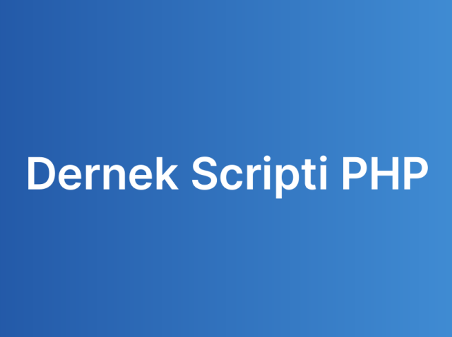 Dernek Scripti PHP