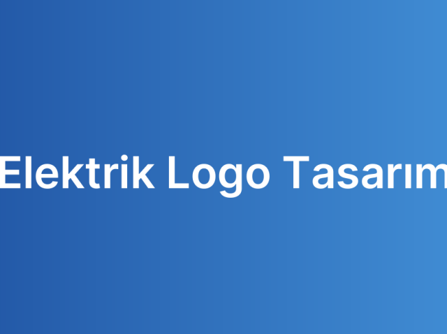 Elektrik Logo Tasarım