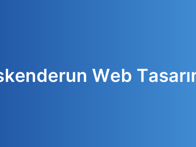 İskenderun Web Tasarım