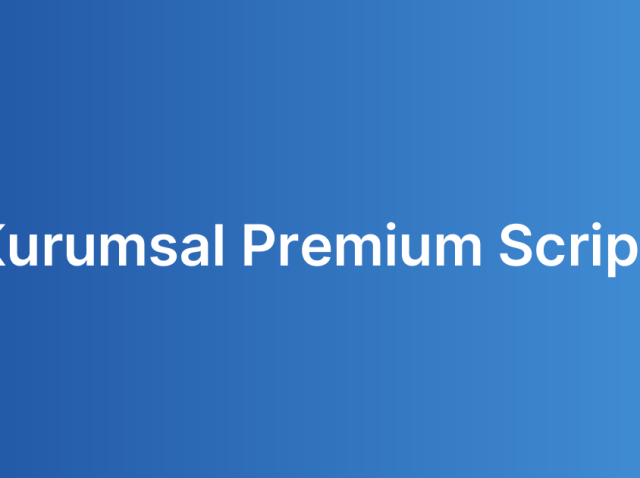 Kurumsal Premium Scripti
