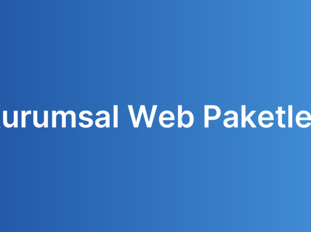 Kurumsal Web Paketleri