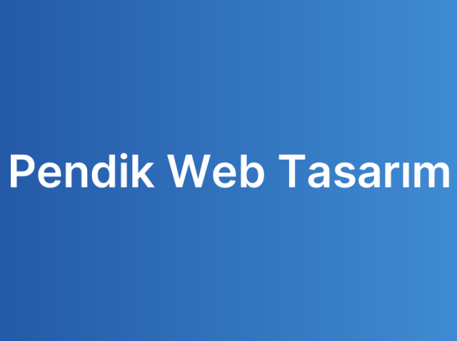 Pendik Web Tasarım