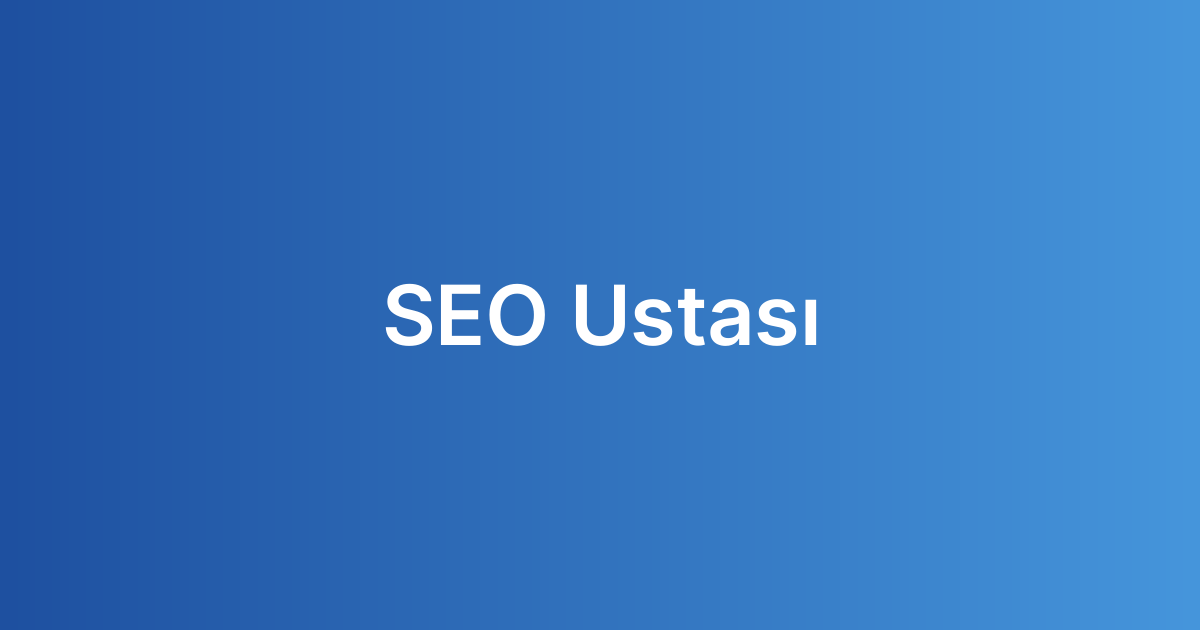 SEO Ustası