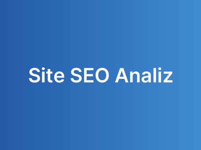 Site SEO Analiz