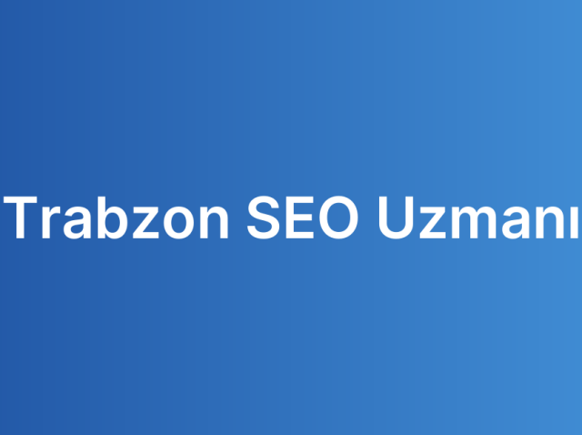 Trabzon SEO Uzmanı