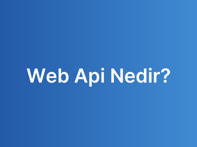 Web Api Nedir?
