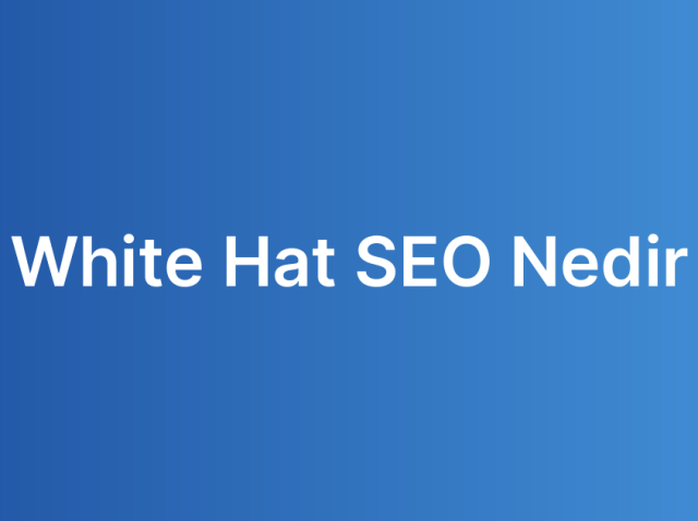 White Hat SEO Nedir