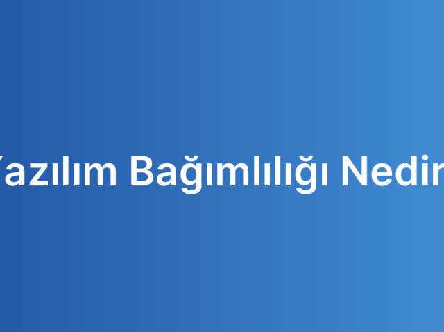 Yazılım Bağımlılığı Nedir?