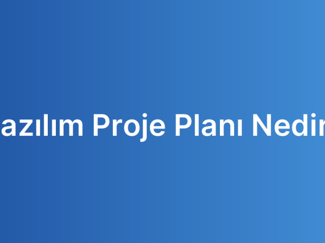 Yazılım Proje Planı Nedir?