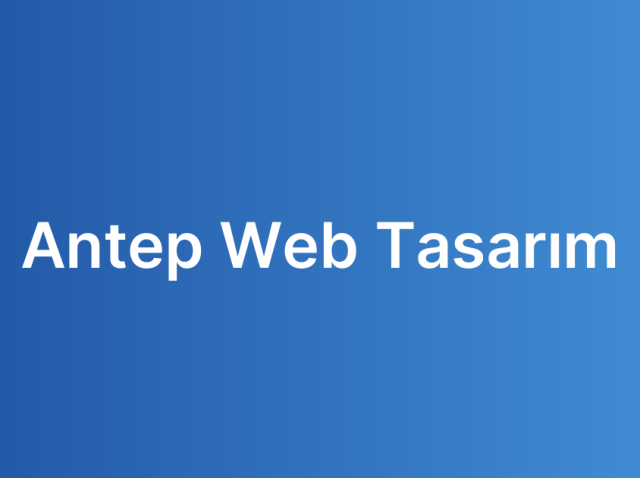 Antep Web Tasarım