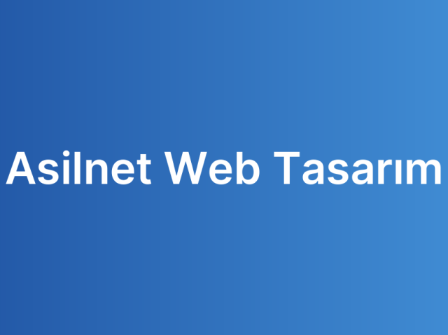 Asilnet Web Tasarım