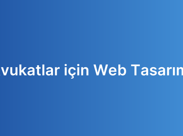 Avukatlar için Web Tasarımı