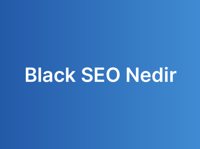 Black SEO Nedir