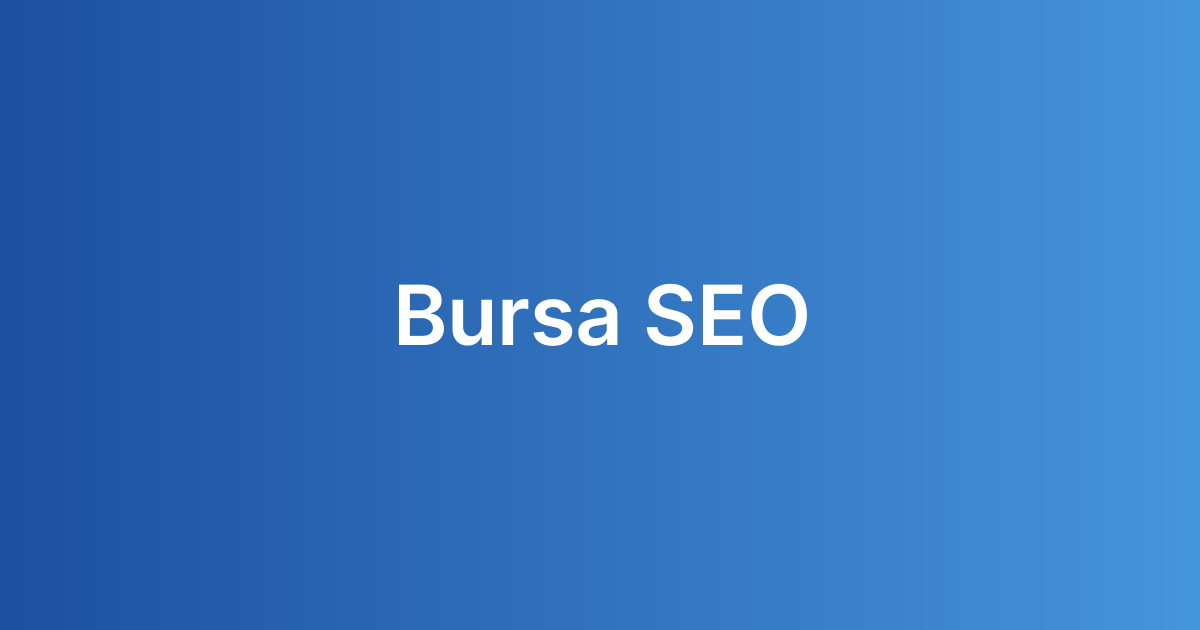 Bursa SEO