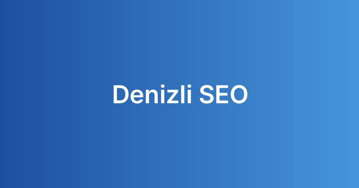 Denizli SEO