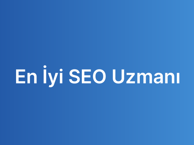 En İyi SEO Uzmanı