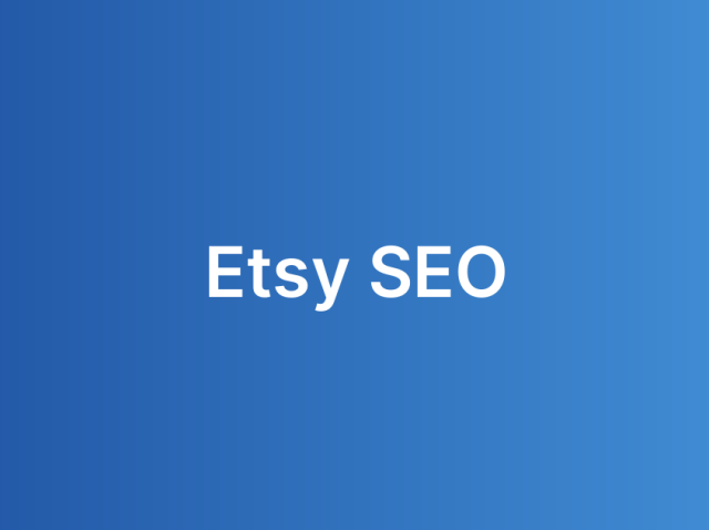 Etsy SEO