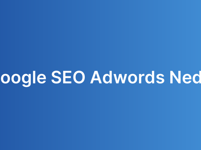 Google SEO Adwords Nedir