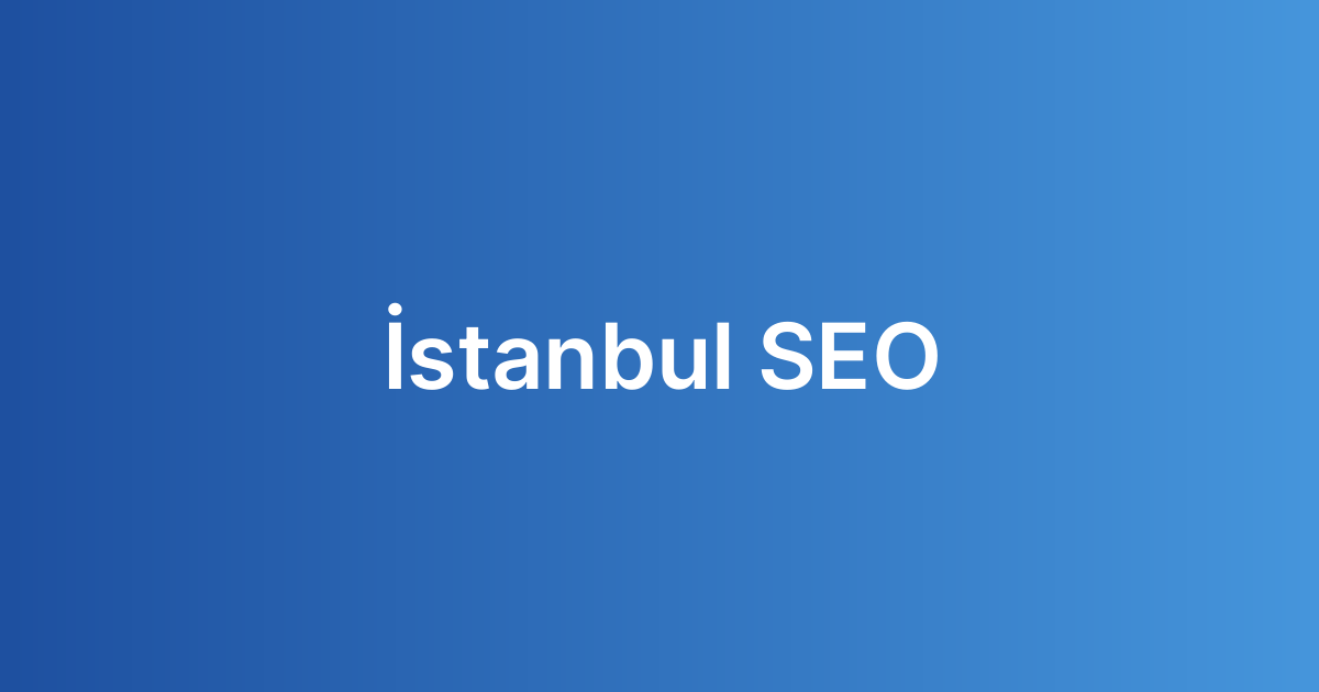 İstanbul SEO