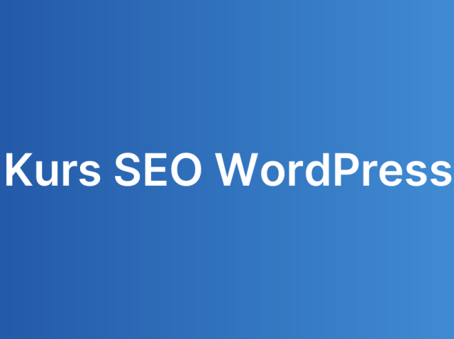 Kurs SEO WordPress