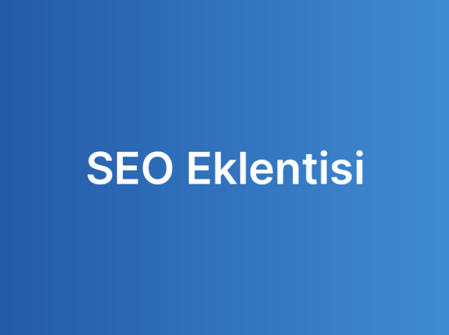 SEO Eklentisi