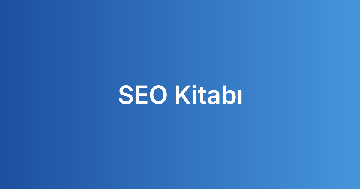SEO Kitabı