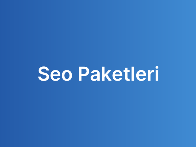 Seo Paketleri