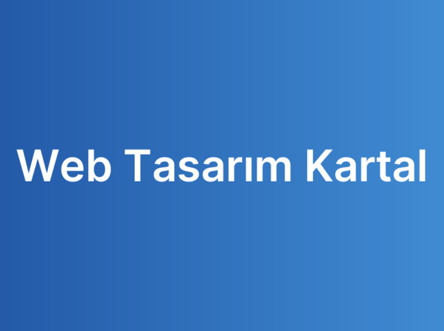 Web Tasarım Kartal