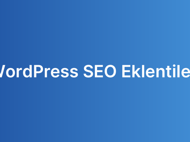 WordPress SEO Eklentileri