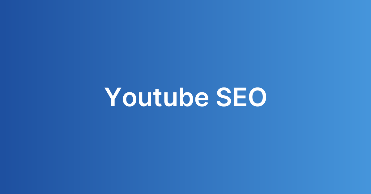 Youtube SEO